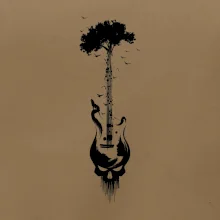 Gitara strom a lebka