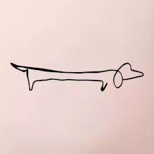 Jazvečík - kreslený