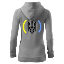 Ukrajina trojzubec s farbami Ukrajina trojzubec s farbami