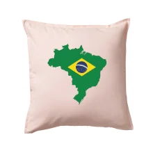 Brazília vlajka v mape