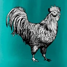 Kohút kreslený čiernobiely