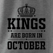 Kings are born in October