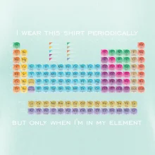 I wear this shirt periodically but only when I'm in my element