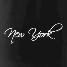 New York nápis písacím