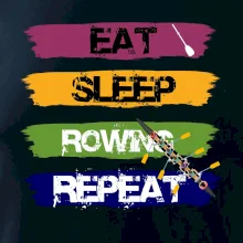 Eat sleep rowing repeat farebné
