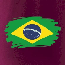 Brazília vlajka štetkou