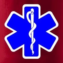 Rescue - Hviezda na prsníku + nápis na chrbte Rescue - Hviezda na prsníku + nápis na chrbte