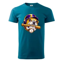 Baseballový buldok s pálkou