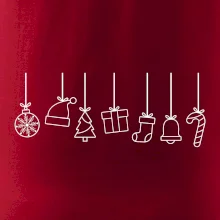 Rodinné vianočné tričká - Vianočné ozdoby na povrázku Rodinné vianočné tričká - Vianočné ozdoby na povrázku