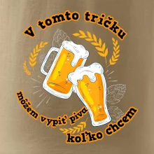 V tomto tričku môžem vypiť piva koľko chcem V tomto tričku môžem vypiť piva koľko chcem
