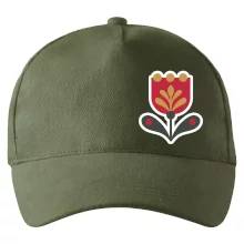 Folklór na prsníku tulipán