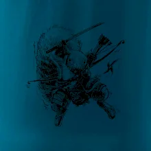 Skica ninja veverička