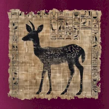 Egyptské hieroglyfy srnka