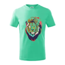 Hlava leva kreslená jednoduchá