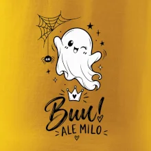 Buu ale milo - roztomilý duch čiernobiely