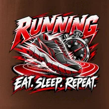 Bežecká topánka so stopkami eat sleep repeat