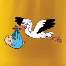 Bocian a bábätko - chlapec (Hana-creative) Bocian a bábätko - chlapec (Hana-creative)