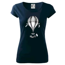 Teplovzdušný balón kreslený