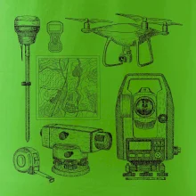 Geodet teodolit dron