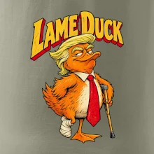 Trump jako kulhající kachna retro komiks