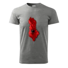 Mapa Albánsko reliéf hôr