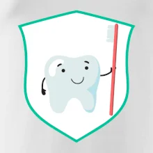 Zúbok na prsníku - zubná kefka