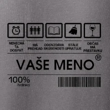 Vaše meno - čiarový kód