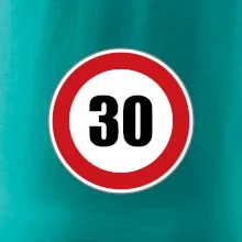 Dopravná značka - obmedzenie rýchlosti 30