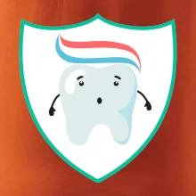 Zúbok na prsníku - zubná pasta