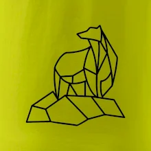 Geometria ľadový medveď na ľade Geometria ľadový medveď na ľade