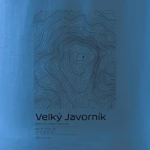 Velký Javorník (Beskydy) - vrstevnice v obdĺžniku