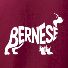 Bernese Mountain Dog nápis v tele