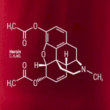 Molekulárna štruktúra Heroín Molekulárna štruktúra Heroín