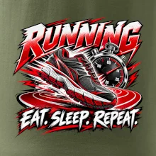 Bežecká topánka so stopkami eat sleep repeat