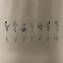 Kvitnem - Nápis s kvetinami