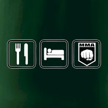 Eat sleep MMA v řádku