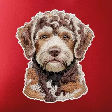 Lagotto romagnolo vyšívaná hlava