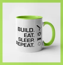 Build eat sleep repeat - montážna pena Build eat sleep repeat - montážna pena