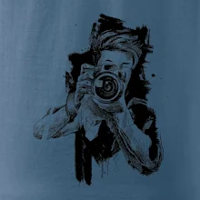 Fotograf kreslený ceruzkou Fotograf kreslený ceruzkou