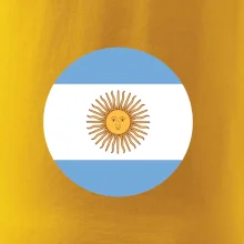 Argentína vlajka guľatá