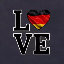 Love Nemecká vlajka