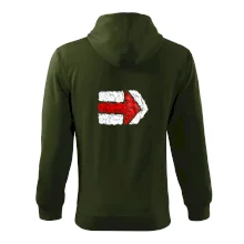 Párová turistická značka červená Párová turistická značka červená