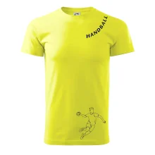 Handball nápis šikmo