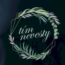 Tím nevesty kvetinový kruh zelený