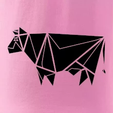 Origami krava z boku