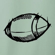 Americký futbal lopta skica