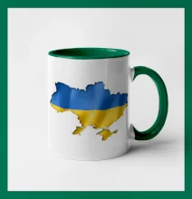 Ukrajina vlajka mapa Ukrajina vlajka mapa