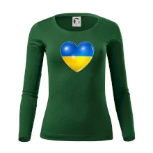 Ukrajina srdce vlajka Ukrajina srdce vlajka