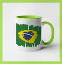 Brazília vlajka srdca