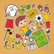 Malý futbalista ikony